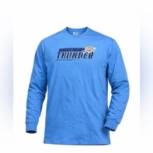 NBA Oklahoma City Thunder Men’s Long Sleeve T-Shirt 2XL Thunder Blue Graphic​​​